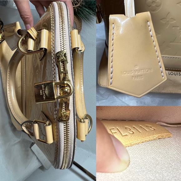 Louis Vuitton Alma Vernis Bb Beige Patent Leather Shoulder Bag - Picture 11 of 16